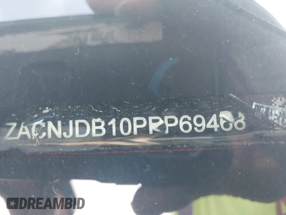 2023 Jeep Renegade Upland with VIN ZACNJDB10PPP69468, listed as a IAAI auction lot 42702802 with Not provided miles and . Bid and sale history available at DreamBid. Image 9.