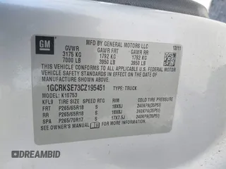 2012 Chevrolet Silverado 1500 LT with VIN 1GCRKSE73CZ195451, listed as a IAAI auction lot 41802960 with 277,651 mi miles and . Bid and sale history available at DreamBid. Image 9.