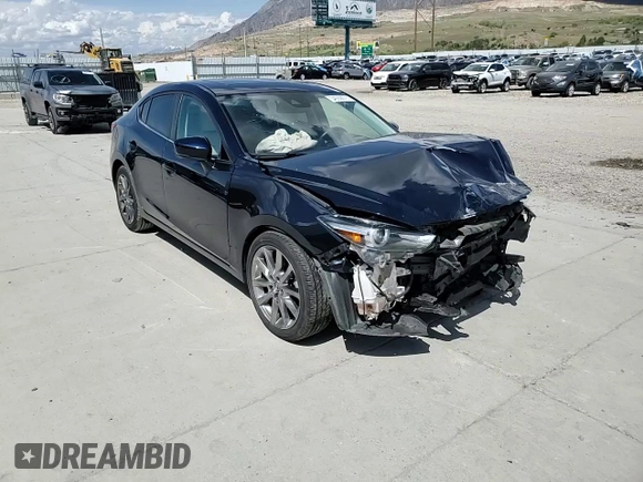 2018 Mazda 3 Grand Touring with VIN 3MZBN1W36JM197530, listed as a Copart auction lot 54550075 with 38,738 mi miles and Salvage Title. Bid and sale history available at DreamBid. Image 14.
