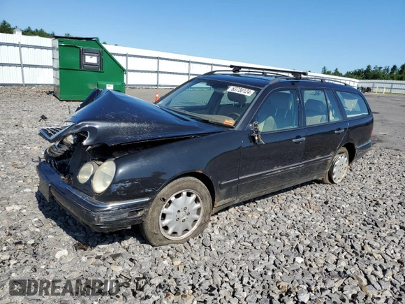 1999 Mercedes-Benz E-Class with VIN WDBJH82F8XX020574, listed as a Copart auction lot 63730124 with 201,401 mi miles and Salvage Title. Bid and sale history available at carsss.com. Image 1.