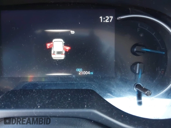 2023 Toyota RAV4 Hybrid LE with VIN 4T3MWRFV8PU097560, listed as a IAAI auction lot 41662609 with 21,004 mi miles. Bid and sale history available at carsss.com. Image 7.