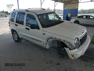2007 Jeep Liberty Limited with VIN 1J4GK58K77W709344, listed as a Copart auction lot 71837204 with 191,408 mi miles and Salvage title. Bid and sale history available at DreamBid. Image 4.