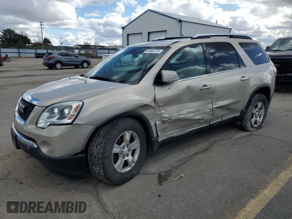2008 GMC Acadia SLT2 with VIN 1GKEV33738J187391, listed as a Copart auction lot 50965175 with Not Provided miles and Salvage Title. Bid and sale history available at DreamBid. Image 1.