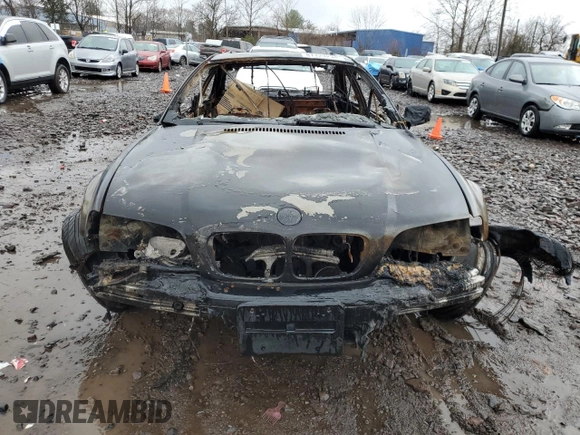 2001 BMW 3 Series 325Ci with VIN WBABN33431JW59452, listed as a Copart auction lot 81123234 with 0 mi miles and Salvage Title. Bid and sale history available at carsss.com. Image 5.