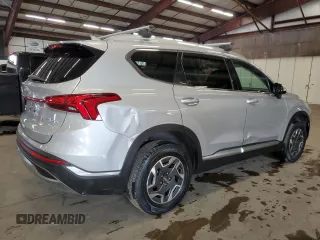 2021 Hyundai Santa Fe Hybrid Blue with VIN KM8S2DA17MU002825, listed as a Copart auction lot 86266784 with 79,221 mi miles and Clean Title. Bid and sale history available at carsss.com. Image 3.