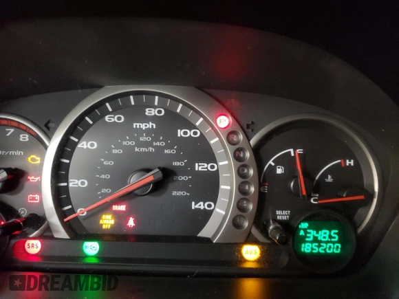 2003 Honda Pilot EX with VIN 2HKYF18553H562314, listed as a Copart auction lot 82416424 with 185,200 mi miles and Salvage Title. Bid and sale history available at DreamBid. Image 9.
