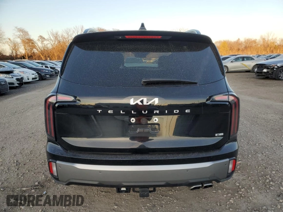2023 Kia Telluride SX with VIN 5XYP5DGC1PG387296, listed as a Copart auction lot 81587334 with 21,435 mi miles and Salvage title. Bid and sale history available at DreamBid. Image 6.