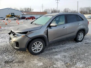 2014 Kia Sorento LX with VIN 5XYKTDA73EG548725, listed as a Copart auction lot 89277625 with 125,847 mi miles and Salvage Title. Bid and sale history available at carsss.com. Image 1.