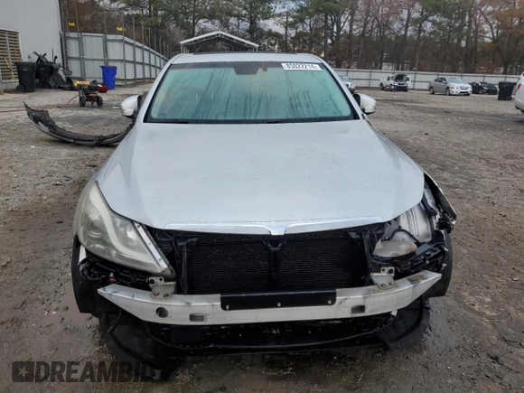 2012 Hyundai Genesis 5.0L with VIN KMHGC4DH3CU185361, listed as a Copart auction lot 85022214 with 198,807 mi miles and Salvage Title. Bid and sale history available at carsss.com. Image 5.
