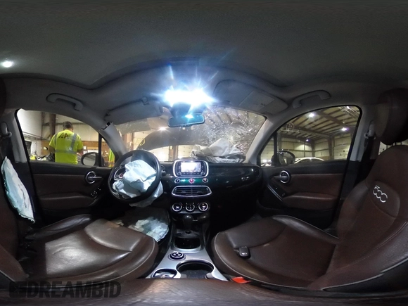2016 FIAT 500X Lounge with VIN ZFBCFYDT1GP470721, listed as a IAAI auction lot 41293223 with 104,478 mi miles and . Bid and sale history available at DreamBid. Image 23.
