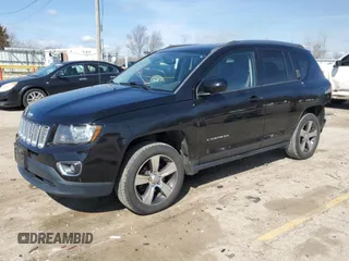 2016 Jeep Compass High Altitude z VIN 1C4NJDEB9GD558677, wystawiony jako Copart lot #50870945 z przebiegiem 112 859 mil mil oraz Szkoda całkowita • Salvage title. Historia ofert i sprzedaży dostępna na DreamBid. Obrazek 1.