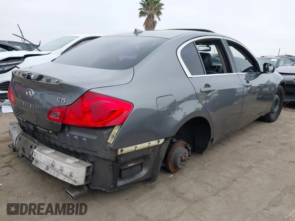 2012 Infiniti G25 Journey with VIN JN1DV6AP9CM812432, listed as a IAAI auction lot 42451554 with 187,462 mi miles and . Bid and sale history available at DreamBid. Image 4.