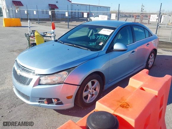 2011 Chevrolet Cruze LT w/1LT with VIN 1G1PF5S94B7262340, listed as a IAAI auction lot 41679941 with 108,662 mi miles. Bid and sale history available at carsss.com. Image 2.