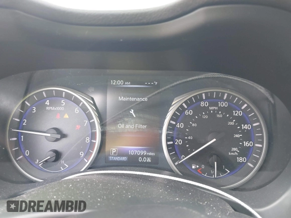 2014 Infiniti Q50 Premium z VIN JN1BV7AP9EM690381, wystawiony jako IAAI lot #41761562 z przebiegiem 107 099 mil mil oraz . Historia ofert i sprzedaży dostępna na DreamBid. Obrazek 7.