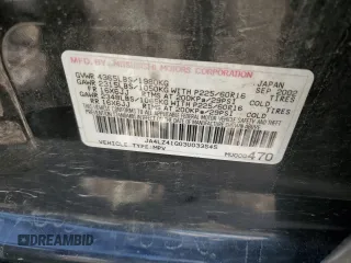 2003 Mitsubishi Outlander XLS with VIN JA4LZ41G03U033545, listed as a Copart auction lot 68009764 with 155,548 mi miles and Salvage Title. Bid and sale history available at carsss.com. Image 13.