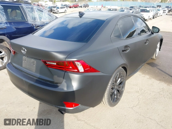 2015 Lexus IS 250 with VIN JTHBF1D29F5081857, listed as a IAAI auction lot 41561173 with 105,168 mi miles and . Bid and sale history available at carsss.com. Image 4.