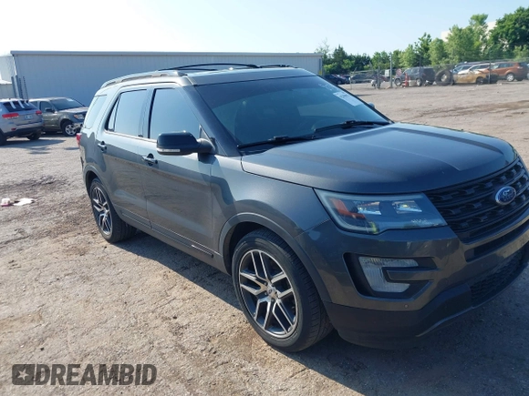 2017 Ford Explorer Sport with VIN 1FM5K8GT7HGA88039, listed as a IAAI auction lot 42396921 with 100,852 mi miles and . Bid and sale history available at DreamBid. Image 1.