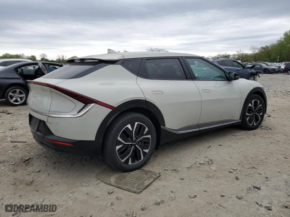 2023 Kia EV6 Wind with VIN KNDC34LA6P5128501, listed as a Copart auction lot 53773095 with 52,488 mi miles and Non Repairable. Bid and sale history available at carsss.com. Image 3.