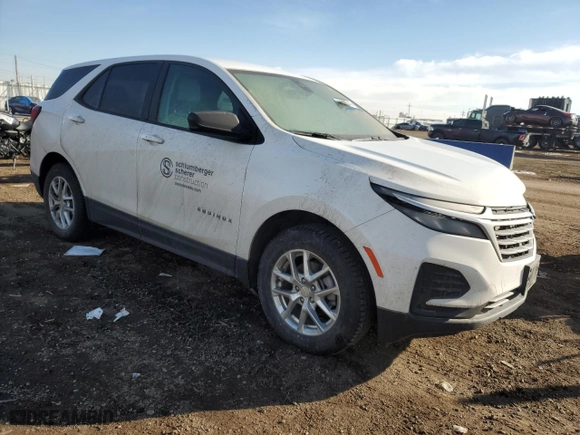 2022 Chevrolet Equinox LS with VIN 3GNAXSEV8NS167374, listed as a Copart auction lot 44823245 with 35,901 mi miles and Salvage Title. Bid and sale history available at carsss.com. Image 4.