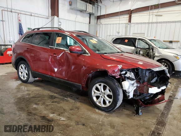 2012 Mazda CX-9 Touring with VIN JM3TB3CA4C0355715, listed as a Copart auction lot 46944555 with 209,827 mi miles and Clean Title. Bid and sale history available at carsss.com. Image 4.