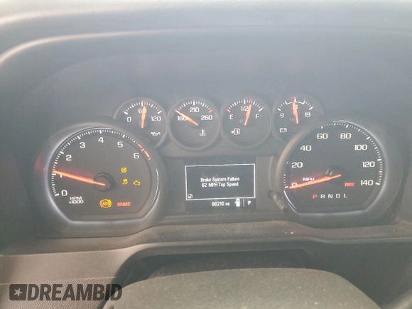 2020 Chevrolet Silverado 1500 Work Truck with VIN 3GCNWAEF6LG301444, listed as a Copart auction lot 52335005 with 90,210 mi miles and Clean Title. Bid and sale history available at carsss.com. Image 9.