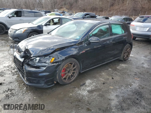 2017 Volkswagen Golf GTI Autobahn with VIN 3VW547AU8HM061459, listed as a Copart auction lot 81270054 with 99,438 mi miles and Salvage Title. Bid and sale history available at carsss.com. Image 1.
