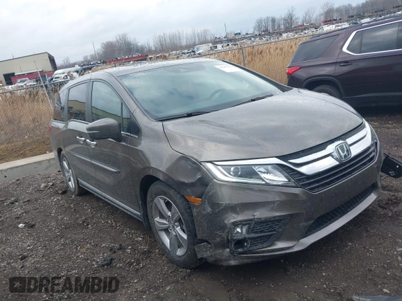 2020 Honda Odyssey EX-L with VIN 5FNRL6H74LB024598, listed as a IAAI auction lot 41689375 with 62,686 mi miles. Bid and sale history available at carsss.com. Image 1.