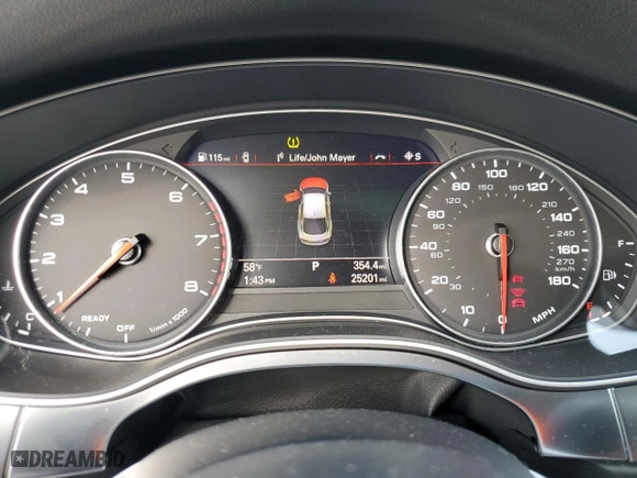 2017 Audi A7 Prestige with VIN WAU22AFC2HN127323, listed as a Copart auction lot 82050154 with 25201 miles and Salvage Title. Bid and sale history available at carsss.com. Image 9.