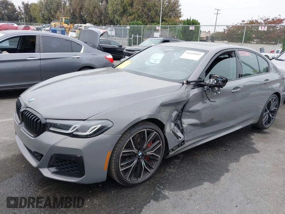 2022 BMW 5 Series M550i xDrive with VIN WBA13BK07NCL07995, listed as a IAAI auction lot 42454963 with 12,721 mi miles and . Bid and sale history available at DreamBid. Image 17.