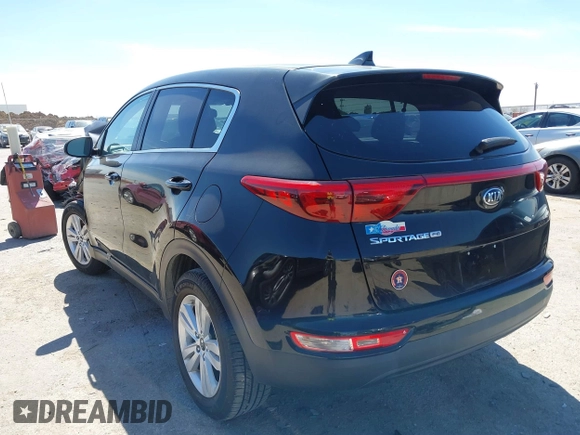 2017 Kia Sportage LX with VIN KNDPM3AC5H7139041, listed as a IAAI auction lot 41813276 with 56,154 mi miles. Bid and sale history available at carsss.com. Image 3.