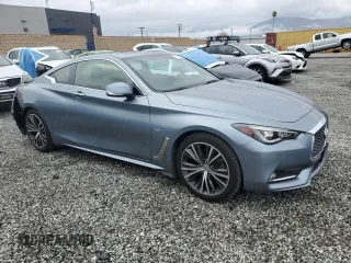 2017 Infiniti Q60 Premium with VIN JN1CV7EK6HM111158, listed as a Copart auction lot 48640105 with 75,043 mi miles and Salvage Title. Bid and sale history available at DreamBid. Image 4.