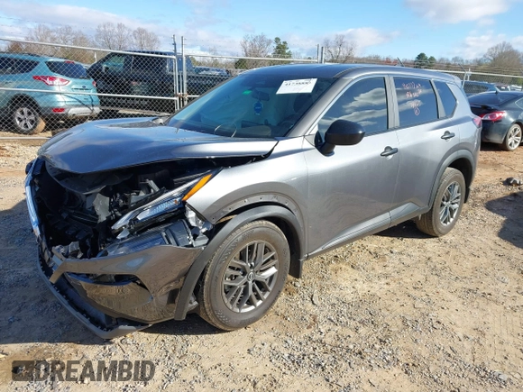 2023 Nissan Rogue S with VIN 5N1BT3AA8PC942777, listed as a IAAI auction lot 41738883 with 21,296 mi miles. Bid and sale history available at carsss.com. Image 2.