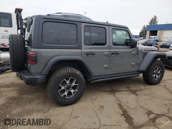 2021 Jeep Wrangler Unlimited Rubicon with VIN 1C4HJXFN9MW739351, listed as a Copart auction lot 50511935 with 44,674 mi miles and Clean Title. Bid and sale history available at DreamBid. Image 3.