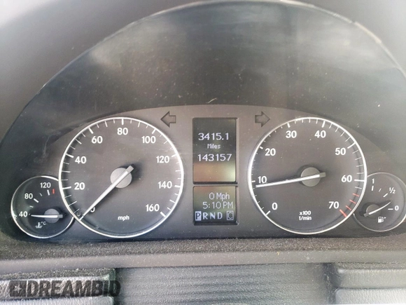 2006 Mercedes-Benz C 280 Luxury with VIN WDBRF54H66F801331, listed as a Copart auction lot 55140345 with 143,157 mi miles and Salvage title. Bid and sale history available at DreamBid. Image 9.