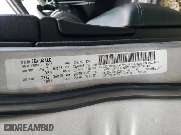 2018 Jeep Grand Cherokee Sterling Edition with VIN 1C4RJFBG4JC139503, listed as a Copart auction lot 43160765 with 84,861 mi miles and Salvage Title. Bid and sale history available at carsss.com. Image 14.