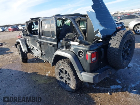 2020 Jeep Wrangler Unlimited Sport S с VIN 1C4HJXDG1LW237484, выставлен на аукционе IAAI как лот 41310965 с пробегом Не указан миль и . История ставок и продаж доступна на DreamBid. Изображение 3.