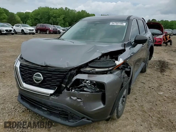 2021 Nissan Rogue S with VIN 5N1AT3AA2MC847641, listed as a Copart auction lot 54755195 with 62,121 mi miles and Salvage title. Bid and sale history available at DreamBid. Image 14.