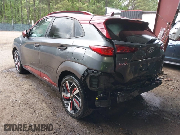 2019 Hyundai Kona Ultimate with VIN KM8K53A5XKU303722, listed as a IAAI auction lot 42095984 with 66,134 mi miles and . Bid and sale history available at DreamBid. Image 3.