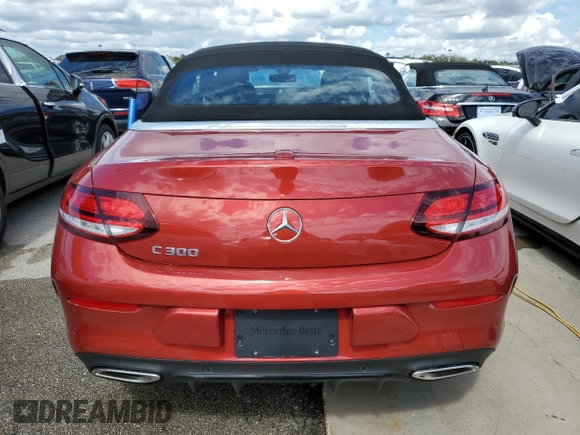 2021 Mercedes-Benz C 300 with VIN W1KWK8DB4MG068481, listed as a Copart auction lot 74023024 with Not Provided miles and Salvage Title. Bid and sale history available at DreamBid. Image 6.
