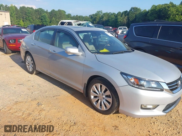 2015 Honda Accord EX-L z VIN 1HGCR2F85FA067208, wystawiony jako IAAI lot #42597227 z przebiegiem 81 443 mil mil oraz . Historia ofert i sprzedaży dostępna na DreamBid. Obrazek 1.