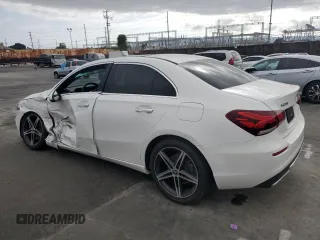 2021 Mercedes-Benz A 220 with VIN W1K3G4EB9MJ316934, listed as a Copart auction lot 53976145 with 37,131 mi miles and Salvage title. Bid and sale history available at DreamBid. Image 2.