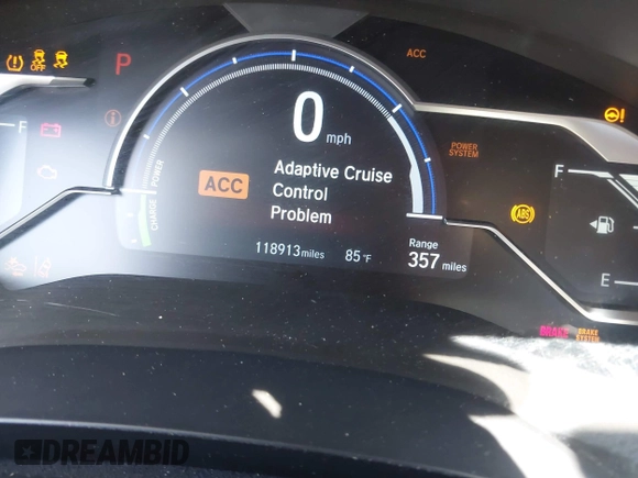2018 Honda Clarity Plug-In Hybrid Touring with VIN JHMZC5F39JC022655, listed as a IAAI auction lot 42149002 with 118,913 mi miles. Bid and sale history available at carsss.com. Image 7.