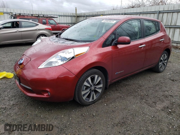 2015 Nissan LEAF SV with VIN 1N4AZ0CPXFC301245, listed as a Copart auction lot 45902623 with 75,831 mi miles. Bid and sale history available at carsss.com. Image 1.