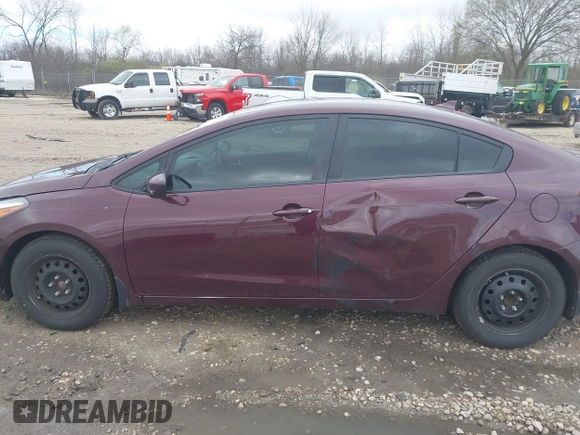 2017 Kia Forte LX with VIN 3KPFK4A75HE061483, listed as a IAAI auction lot 42148250 with 161,229 mi miles. Bid and sale history available at carsss.com. Image 14.