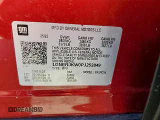 2023 Chevrolet Traverse RS z VIN 1GNERJKW0PJ253849, wystawiony jako Copart lot #50957185 z przebiegiem Nie podano mil oraz Nie do naprawy • Non repairable. Historia ofert i sprzedaży dostępna na DreamBid. Obrazek 13.