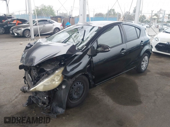 2012 Toyota Prius One with VIN JTDKDTB39C1021255, listed as a IAAI auction lot 42044059 with 190,989 mi miles. Bid and sale history available at carsss.com. Image 18.