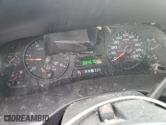 2006 Ford Super Duty F-250 XL with VIN 1FTSW20P36EA35904, listed as a Copart auction lot 43701275 with 204,676 mi miles and Salvage Title. Bid and sale history available at carsss.com. Image 9.
