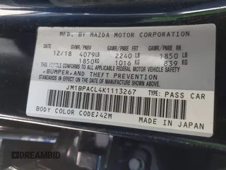 2019 Mazda 3 Select with VIN JM1BPACL4K1113267, listed as a IAAI auction lot 41461542 with 78,442 mi miles and . Bid and sale history available at carsss.com. Image 9.