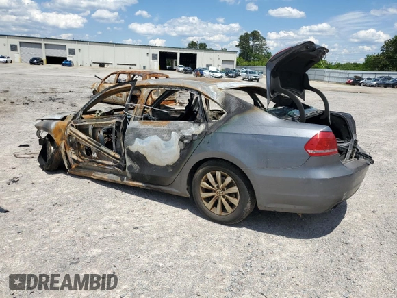 2015 Volkswagen Passat S with VIN 1VWAS7A32FC030279, listed as a Copart auction lot 55804075 with Not provided miles and Salvage title. Bid and sale history available at DreamBid. Image 2.