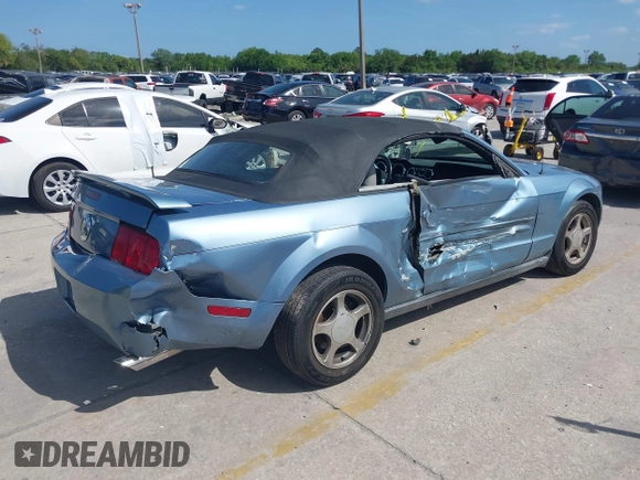 2006 Ford Mustang Standard with VIN 1ZVFT84N065224870, listed as a IAAI auction lot 41966185 with 106,780 mi miles and . Bid and sale history available at carsss.com. Image 4.